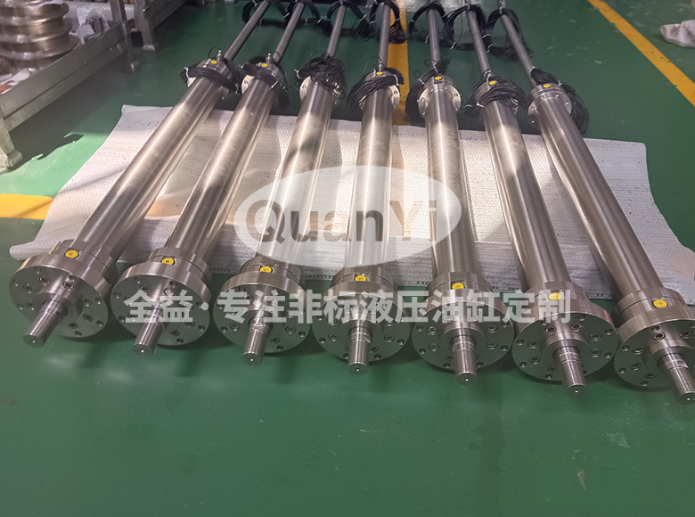 常州全益機械制造有限公司-不銹鋼雙出桿液壓油缸|水閘閥門專用|帶接近開關|耐腐蝕-帶接近開關